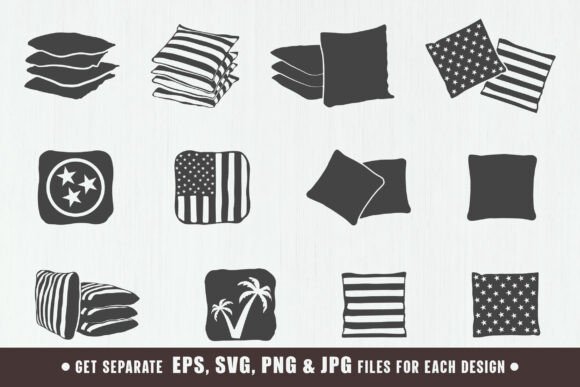 Download Cornhole Bag Silhouette, Cornhole Bags - Silhouette Collection