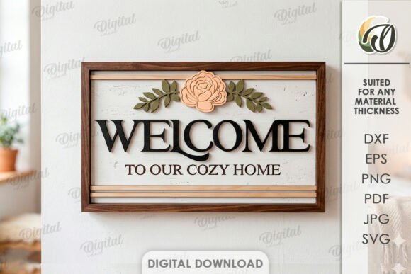 Download Welcome Home Wall Decor Laser Cut - Wall decor Collection
