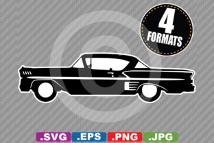 Download Classic / Antique 1958 Car Silhouette - Classic Collection