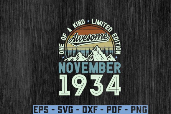Download Awesome Since November 1934 Birthday Svg - 1934 Collection