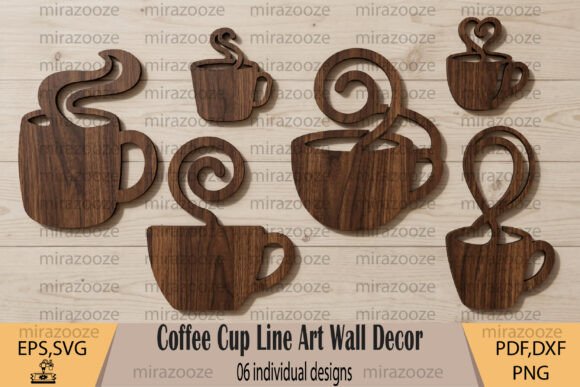 Download Coffee Cup Line Art Wall Decor - Wall decor Collection