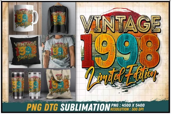 Download Vintage 1998 Limited Edition Retro Round - 1998 Collection