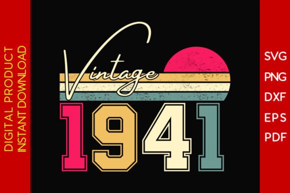 Download Vintage Classic Born in 1941 Birthday - Classic Collection