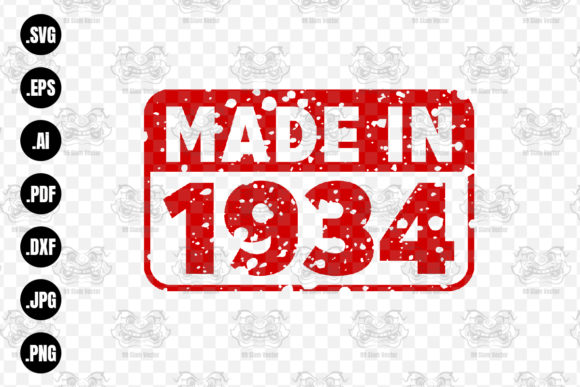 Download Made in 1934 Rubber Texture Stamp&nbsp;&nbsp; - 1934 Collection